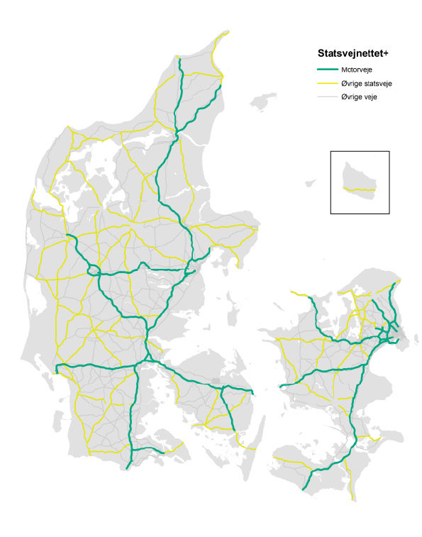 Kort over Danmark